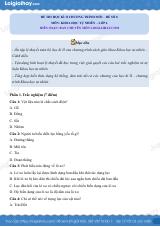 Đề thi học kì 2 KHTN 6 Cánh diều - Đề 8